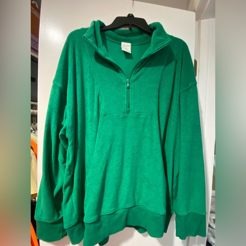 Aerie OFFLINE terry half zip